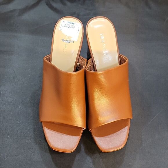 BRAND NEW NINE WEST PEEP TOE SLIPPERS WEDGE PLATFORM SANDAL - Picture 3 of 16